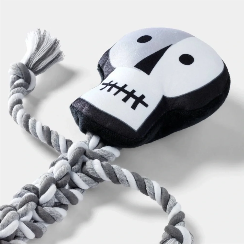 Hyde & Eek Target Halloween Skeleton with Long Rope XL Dog Tug Toy